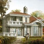 Ultra Modern Light Steel Prefab House / Double Story Prefab Homes Heat Resistant