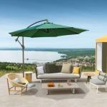 Terrace Garden Big Sun Umbrellas Round and San-2 Design for Outdoor Protection