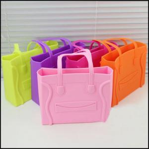 Wholesale Silicon Promotion HandBags shopping bag printed logo from china suppliers