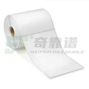 Wholesale 100mm*150mm adhesive waybill adhesive thermal label blank label in roll with glassine liner from china suppliers