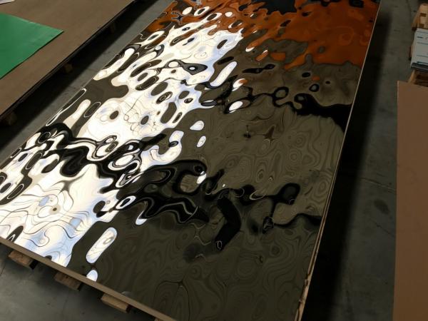 2020 Mirror Stainless Steel Decorative Corrugated Metal Sheets Panels For Sale