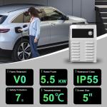 Undervoltage Protection 7kW Output Power Electric Car Chargers Ev Dc Fast