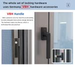 CE Certified Slim Narriow Frame Casement Window Hurricane Proof Sound Insulated