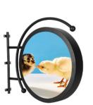 Wifi Advertising Screen SMD Logo Round Screen Outdoor P2.5 P4 Wall Hanging