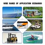 LiFePo4 Battery 12V 100Ah/200Ah Solar Battery For RV / Yacht