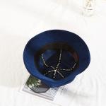 Navy Blue Warm Winter Thick Fishing Bucket Hats Custom Logo