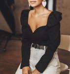 Custom Clothing Factory China Women'S Flat Neck Long Sleeve T Shirt Tank Top For