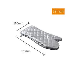 Wholesale Baking Microwave Cotton Silver Oven Gloves Fireproof from china suppliers