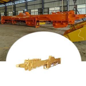 China Telescopic Excavator Boom Telescopic Dipper Arm With Clamshell Bucket on sale