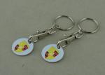 Porsche Shopping Car Trolley Coin Keyring Personalised Zinc Alloy