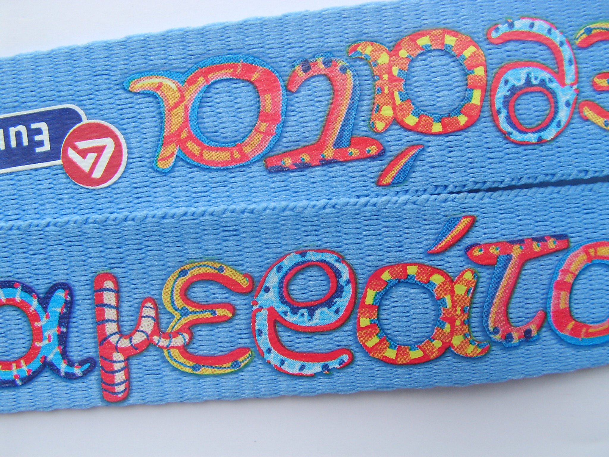 Blue Nylon Customization Logo Silk Screen Lanyards For Promotation Gifts