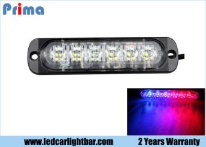 Wholesale 6 LED LED Warning Lights , Red / Blue Car Led Emergency Light Bar from china suppliers