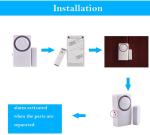 Wireless Magnetic Door Security Alarm 35.4g Pool Burglar 110dB