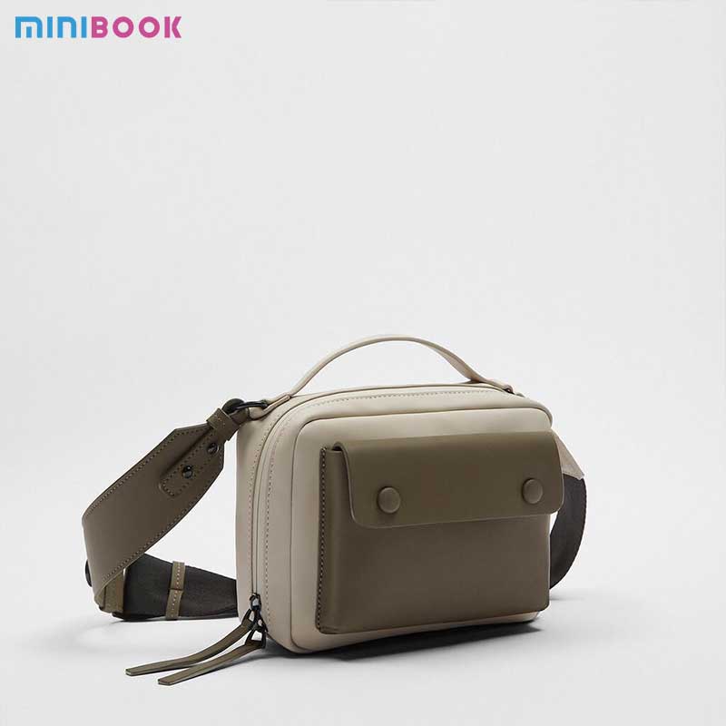 MINIBOOK Men's Multifunctional Waist Bag for Outdoor Activities and Travel PU Leather