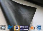 1 Side Black Silicone Coated Fiberglass Fabric Fireproof Cooler Insulation