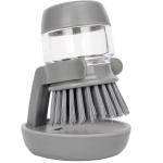 Dishwasher Cleaning Brush With Drip Tray For Kitchen Dish Soap Dispenser