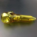 Cartoon Cool Design Yellow Hookahs Smoking Handy Pipe Straight Tube OEM / ODM
