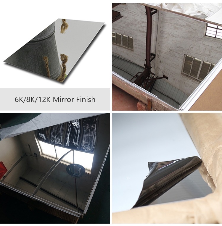 Surface Pvd Decorative Stainless Steel Sheet Cold Rolled Hairline 8K Finish