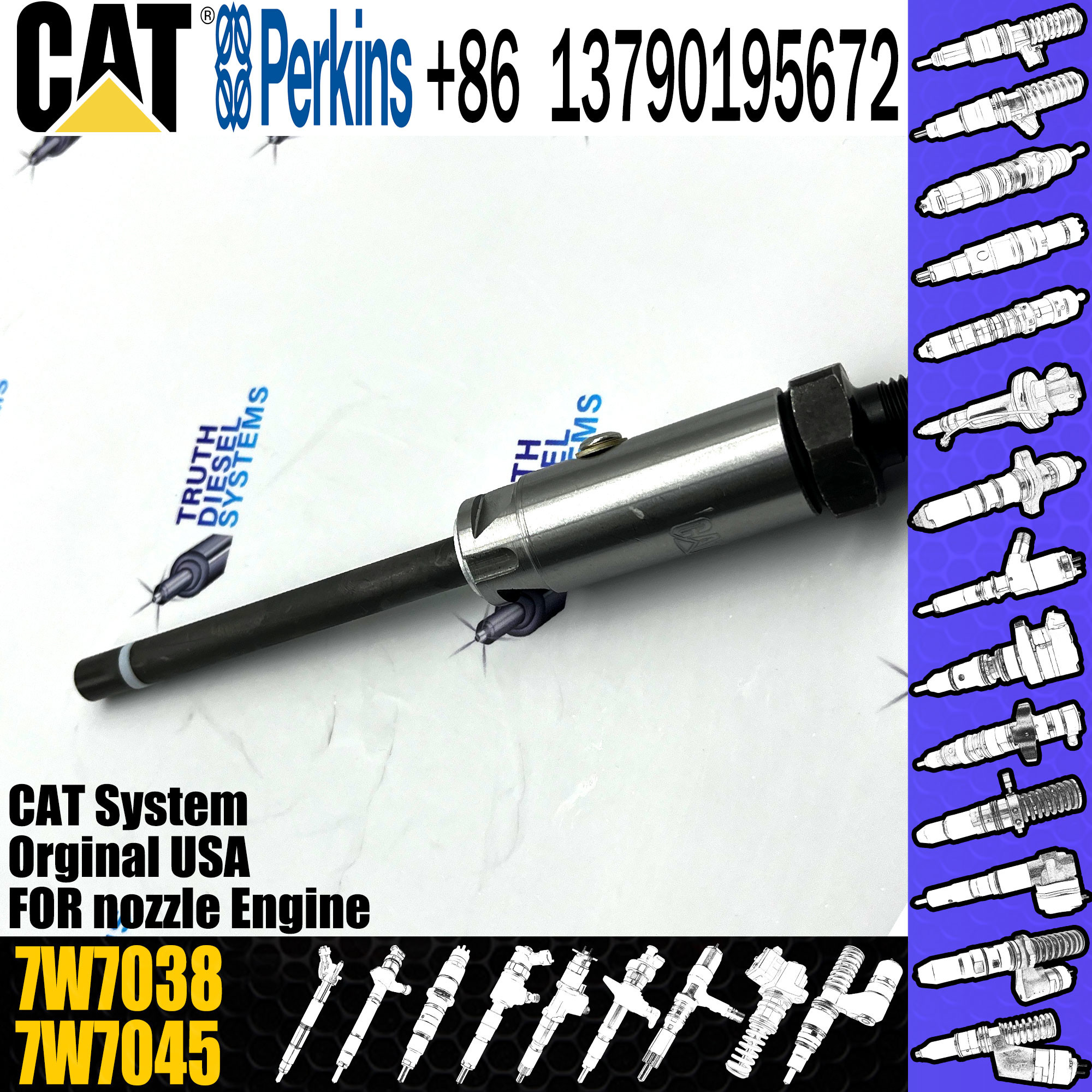 3304 3406 3306 diesel Injector Nozzles 8N7005 8n7005 4W7017 4W7018 4W7019 4W7032 7W7038