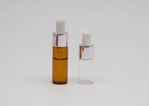 Wholesale 2ml Mini Amber Glass Tincture Essential Oil Dropper Bottle from china suppliers