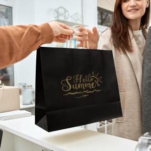 Wholesale Custom Color Accepted Handmade Promotion Luxury Shoe Clothing Packaging Shop Paper Bag from china suppliers