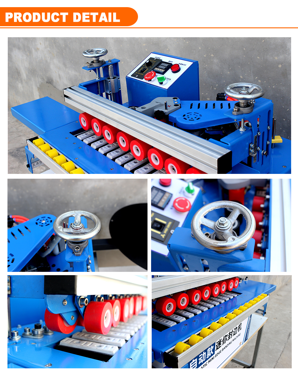 Edge Banding Machine for Woodworking Mini Auto Curve and Straight Line Dual-Purpose
