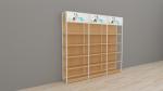 Miniso Style Store Display Shelf , Retail Display Shelving 50-55Kg Per Layer