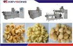 Slanty Bar Twin Screw Extrusion Snacks Food Machinery Fully - Automatic