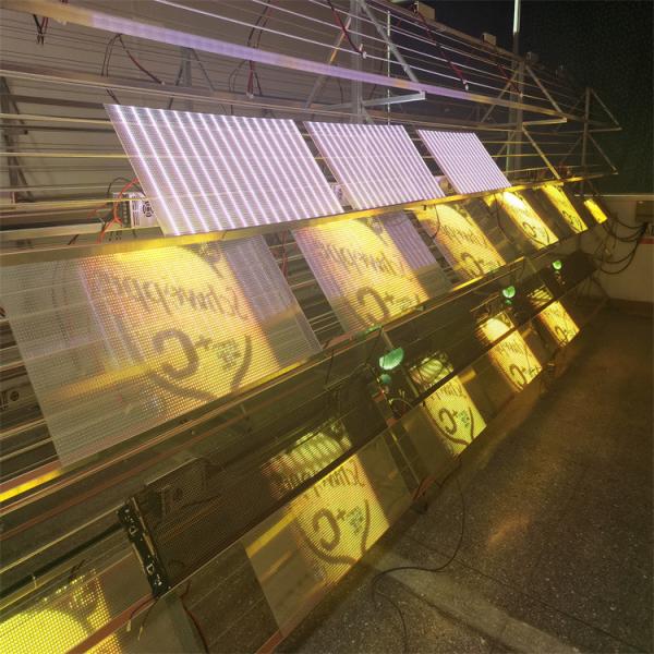 P10 advertisement display indoor flexibility on glass transparentSMD2121 5V LED