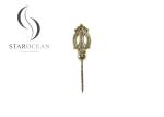 Golden Hard Plastic Coffin Screws Funeral Accessories Lightweight And Durable