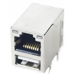 Wholesale RJ45 LAN-Transformer 10/100/1000 BaseT + USB 7497111611A from china suppliers