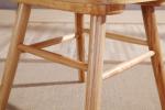 Pu Leather Ash Wooden Frame High Back European Upholstered Dining Chair