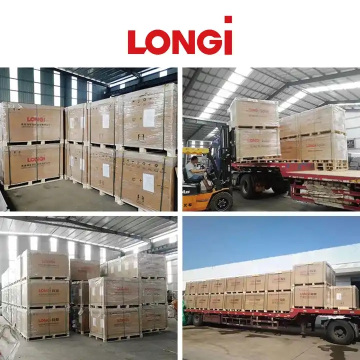 Hi Mo Solar Panels Longi LR4-60HPB 355-375M 120 Cells All Black For House 365w 370w 375w