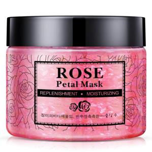 Wholesale Rose Gel Petal Sleeping Face Mask Whitening For Replenishment / Moisturizing from china suppliers
