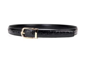 Wholesale Daily Life 2.0CM Ostrich Grain Ladies Leather Belts With Gold Buckle from china suppliers