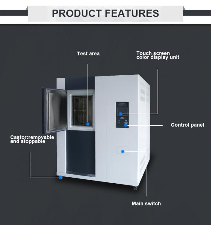 Single Door  Thermal Shock Test Equipment Touch Screen Thermal Shock Chamber 1