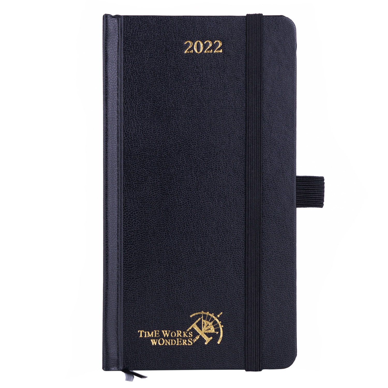 6.3X3.4inch Compact Weekly Planner With Hard Leatherette Paper Cover