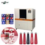 360 Degree Rotation Cylinder Uv Printer Glass Plastic Water Beer Bottle Printing