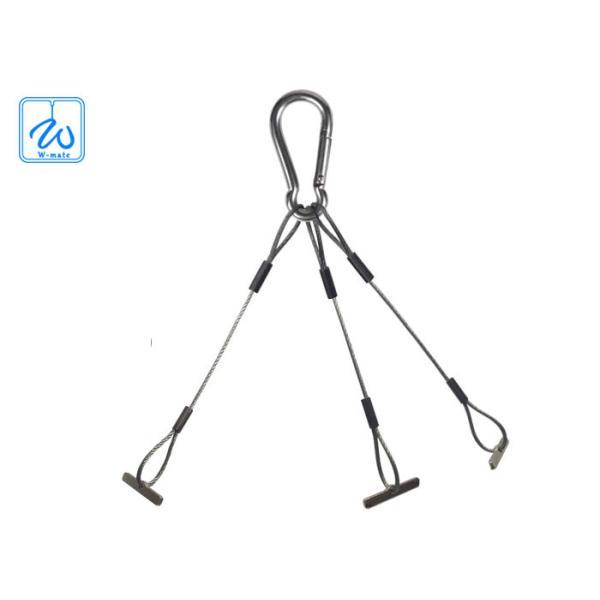 Adjustable Flower Pot Hanging Kit Three Legs Plant Pot Wire Suspension Kit