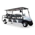 8 Seats Electric Golf Cart 13.7mph Speed Standing Postion of Tail Caddie
