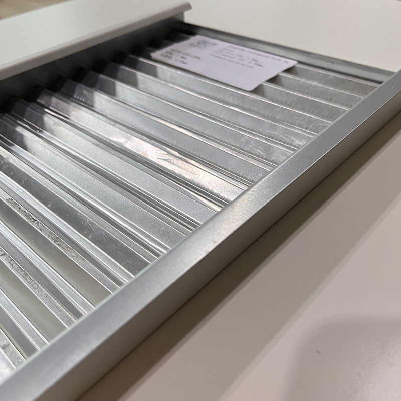 1.0mm Aluminum Metal Ceiling Corrugated Hook On Panel With Standard Perforation