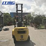 6m Lift Height Diesel Engine Forklift Truck 4 Ton Streamline Balance Weight