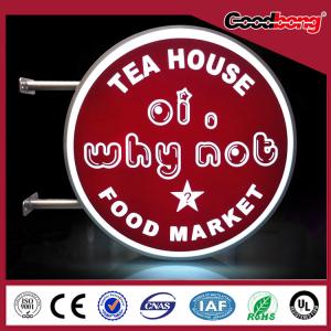 Wholesale Outdoor Vacuum Forming Acrylic Round Shop Light Box Signage from china suppliers