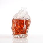 500ml Glass Bottle for Vodka Spirit Wine Nordic Twisted Liquor Bottles