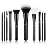 Jessup 10pcs Natural / Synthetic Hair Essential Makeup Brushes Set