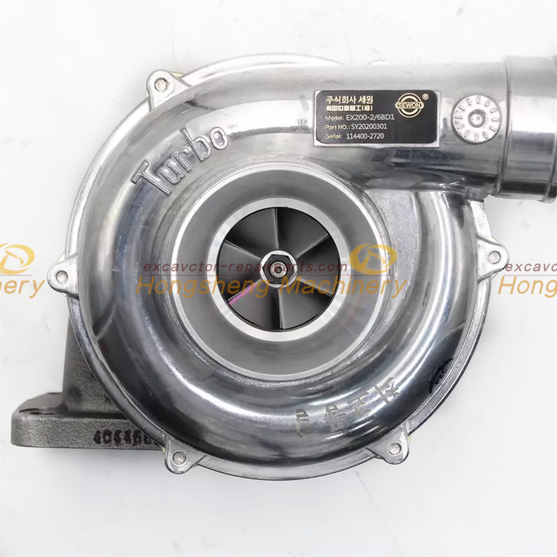 114400-2720 Excavator Turbocharger For Hitachi EX200-2 EX200-3 6DB1 Engine