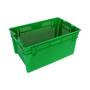 Wholesale Vented Collapsible Plastic Storage Crate for Durable and Lightweight Storage from china suppliers