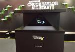 50 Degree Holographic Glass Screen Pyramid Holographic Showcase 270