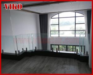 Wholesale Glass Spigot For Glass Railing VH99SB GlassSpigot 304 stainless steel Tempered glass Railing UChannel Cap Handrail Clean from china suppliers