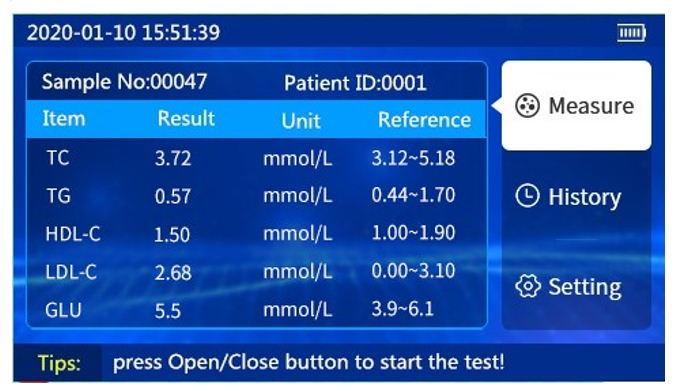 Portable POCT medical automated dry biochemistry analyzer with liver function